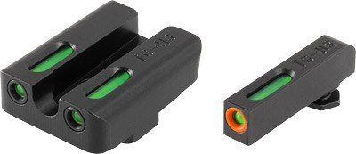 TRUGLO SIGHT SET FOR GLOCK HI - TFX PRO GREEN/ORANGE OUTLINE