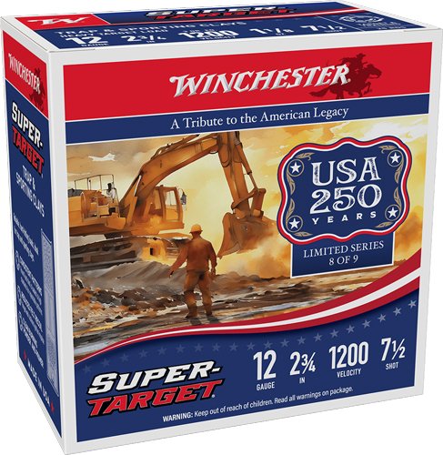 WINCHESTER TARGET 12GA 2.75" - 1-1/8OZ #7.5 1200FPS 250R CASE