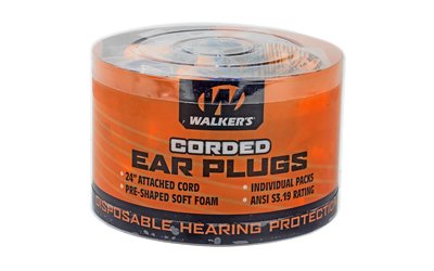 WALKER'S FOAM EAR CRDED PLUGS 50PK