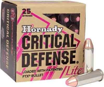 HORNADY CRITICAL DEFENSE LITE - 38 SPECIAL 90GR FTX 25RD 10B/C