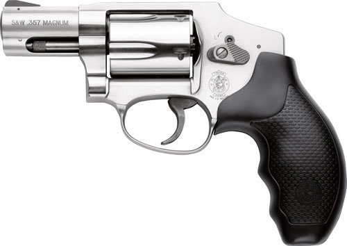 S&W 640 357 2.125" FS 5-SHOT - STAINLESS STEEL RUBBER