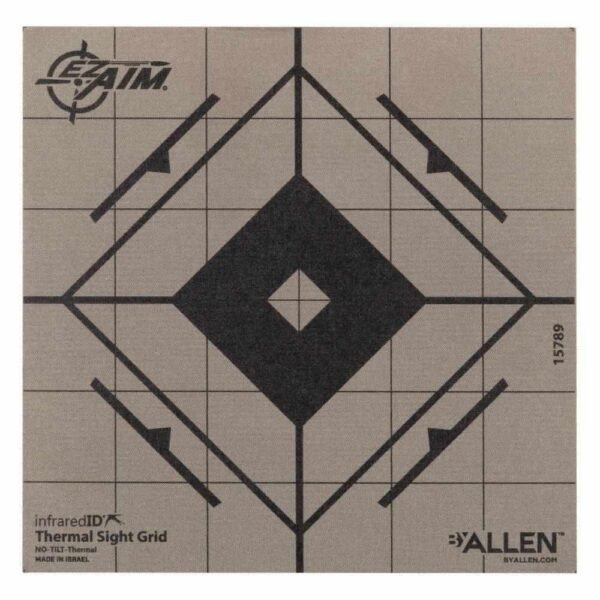 Allen EZ Aim Adhesive Thermal Sight Grid Paper Target 6"