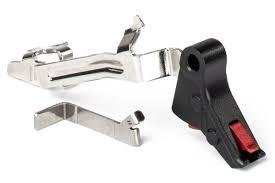 ZEV PRO FLAT FACE TRIGGER BAR KIT SMALL BLK/RED