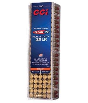 CCI Target Rimfire Ammunition .22 LR 40 gr LRN 1240 fps 100/ct