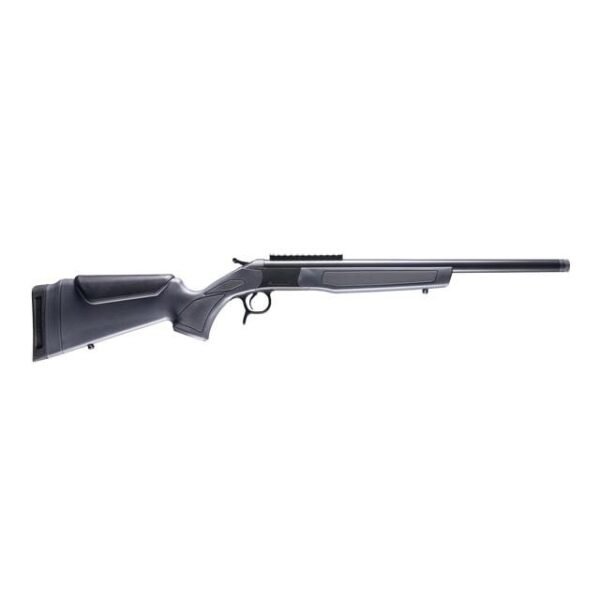 CVA Scout Single Shot Rifle .223 Rem 20" Threaded Blued Barrel Grey Stock 0 MOA Pic Rail