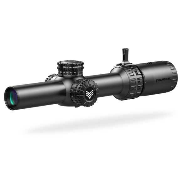 Swampfox Arrowhead LPVO Series Rifle Scope 1-6x24 30mm SFP Guerilla Dot MOA IR Black