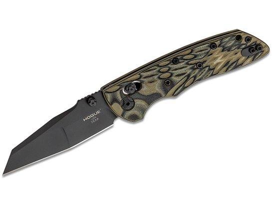 Hogue Deka ABLE Lock Folding Knife 3-1/4" Wharncliffe Blade Black Cerakote Finish G-Mascus Green