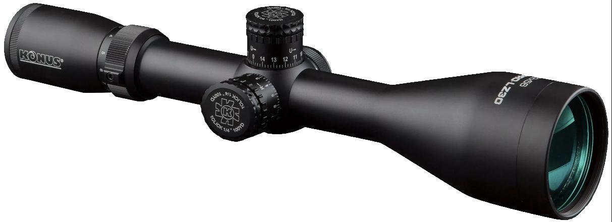 https3A2F2Fmedia.chattanoogashooting.com2Fimages2Fproduct2FKL71812FKL7181.jpg Konus KONUSPRO LZ-30 Hunting Rifle Scope- 3-12x56mm 30mm SFP Engraved/Illum. German-4 Reticle