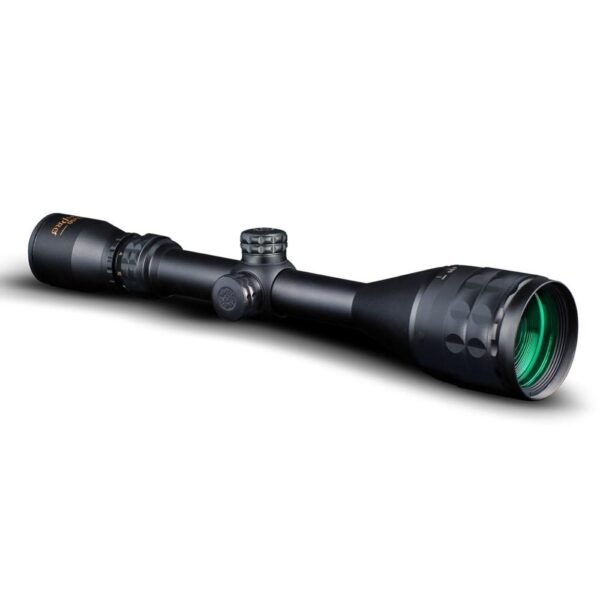 KonusPro 3-12x50mm Rifle Scope with Sunshade 30/30 Reticle Matte Black