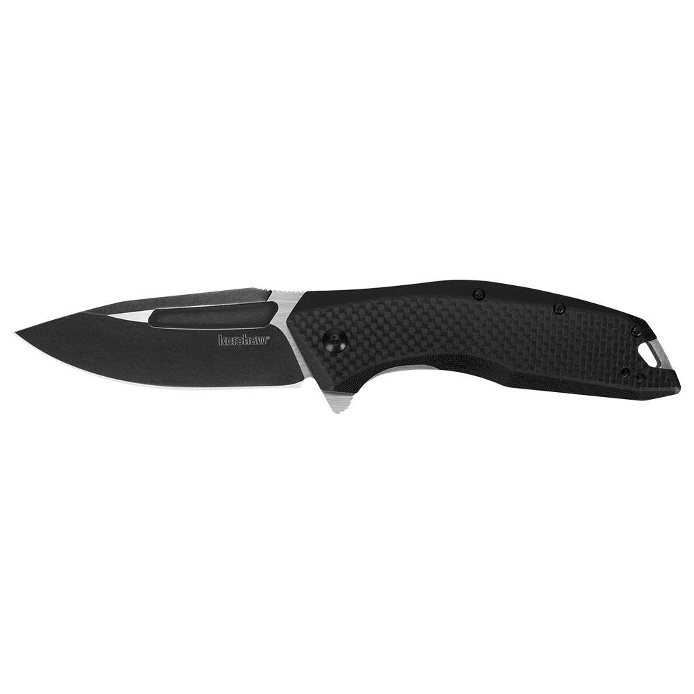 https3A2F2Fmedia.chattanoogashooting.com2Fimages2Fproduct2FKW39352FKW3935-1.jpg Kershaw Flourish Folding Knife 3-1/2" Drop Point Blade Black