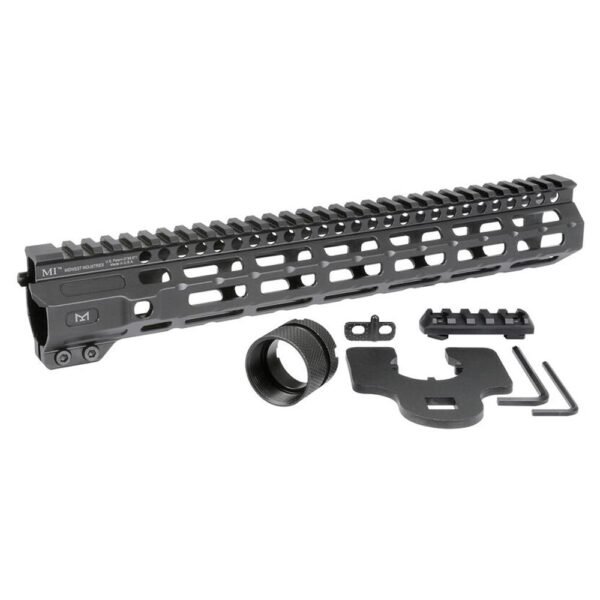 Midwest Industries Combat Rail Free Float Handguard 12.625" MLOK Black