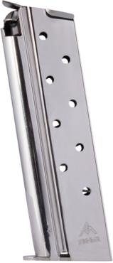 Mec-Gar 1911 Govt Handgun Magazine 10mm HT Nickel 8/rd