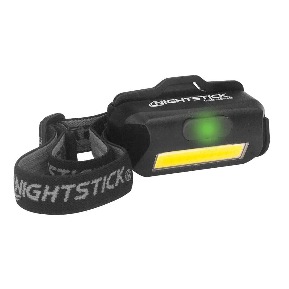 https3A2F2Fmedia.chattanoogashooting.com2Fimages2Fproduct2FNIUSB4510B2FNIUSB4510B-1.jpg Nightstick Multi-Flood USB Headlamp 250 Lumens Black with Brim Clip