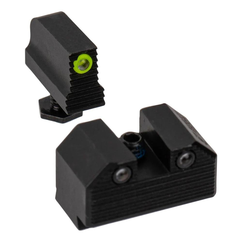 https3A2F2Fmedia.chattanoogashooting.com2Fimages2Fproduct2FNNGLK003290297YGZG2FNNGLK003290297YGZG.jpg Optics Ready Stealth Night Sight Set Yellow Front Black Rear MOS Models 43x