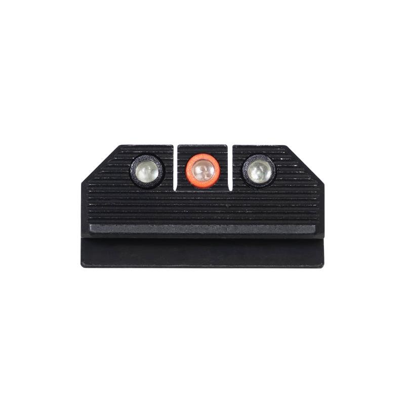 https3A2F2Fmedia.chattanoogashooting.com2Fimages2Fproduct2FNNRUG326185262OGZG2FNNRUG326185262OGZG.jpg Night Fision Optics Ready Stealth Night Sight Set Orange Front Black Back for Ruger Max 9