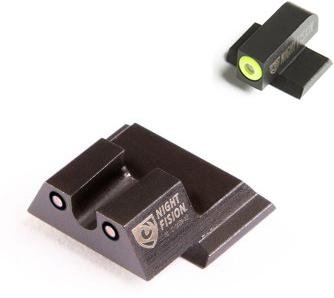 Night Fision Perfect Dot NS Set w/Yellow Front +  Black U Rear Fits S&W M&P Excluding Shield