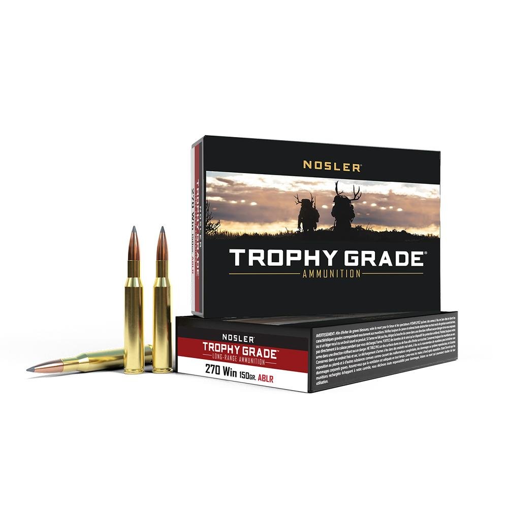 https3A2F2Fmedia.chattanoogashooting.com2Fimages2Fproduct2FNO601252FNO60125-1.jpg Nosler Accubond Long Range Trophy Grade Rifle Ammunition .270 Win 150 gr PT 2850 fps 20/ct