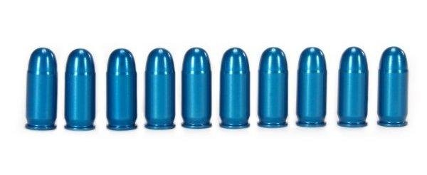 A-Zoom Aluminum Snap Caps .380 AUTO Blue 10/pk