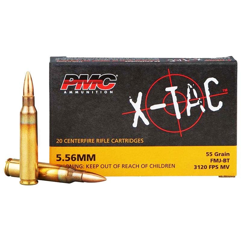 Https3A2F2Fmedia.chattanoogashooting.com2Fimages2Fproduct2FPMXP1932Fpmc X Tac Rifle Ammunition 5 56 Nato 55 Gr Fmjbt 3120 Fps 20 Box Pmxp193