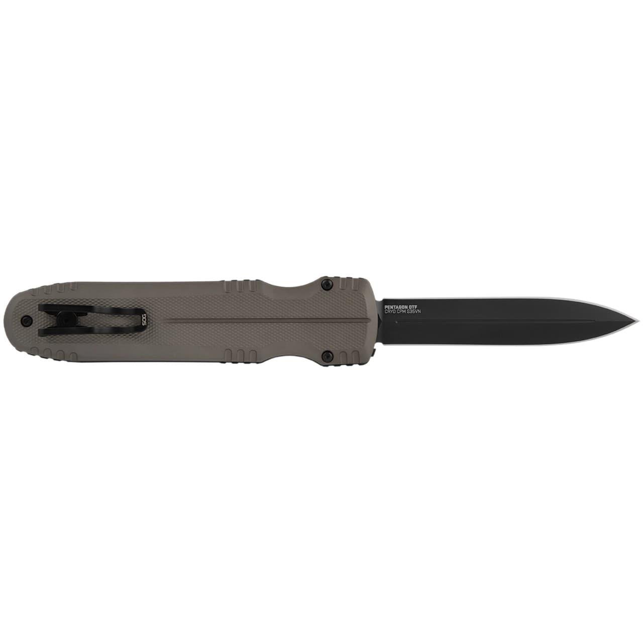 https3A2F2Fmedia.chattanoogashooting.com2Fimages2Fproduct2FSGSOG156102572FSGSOG15610257.jpg SOG Pentagon OTF Knife 3.79" Blade FDE