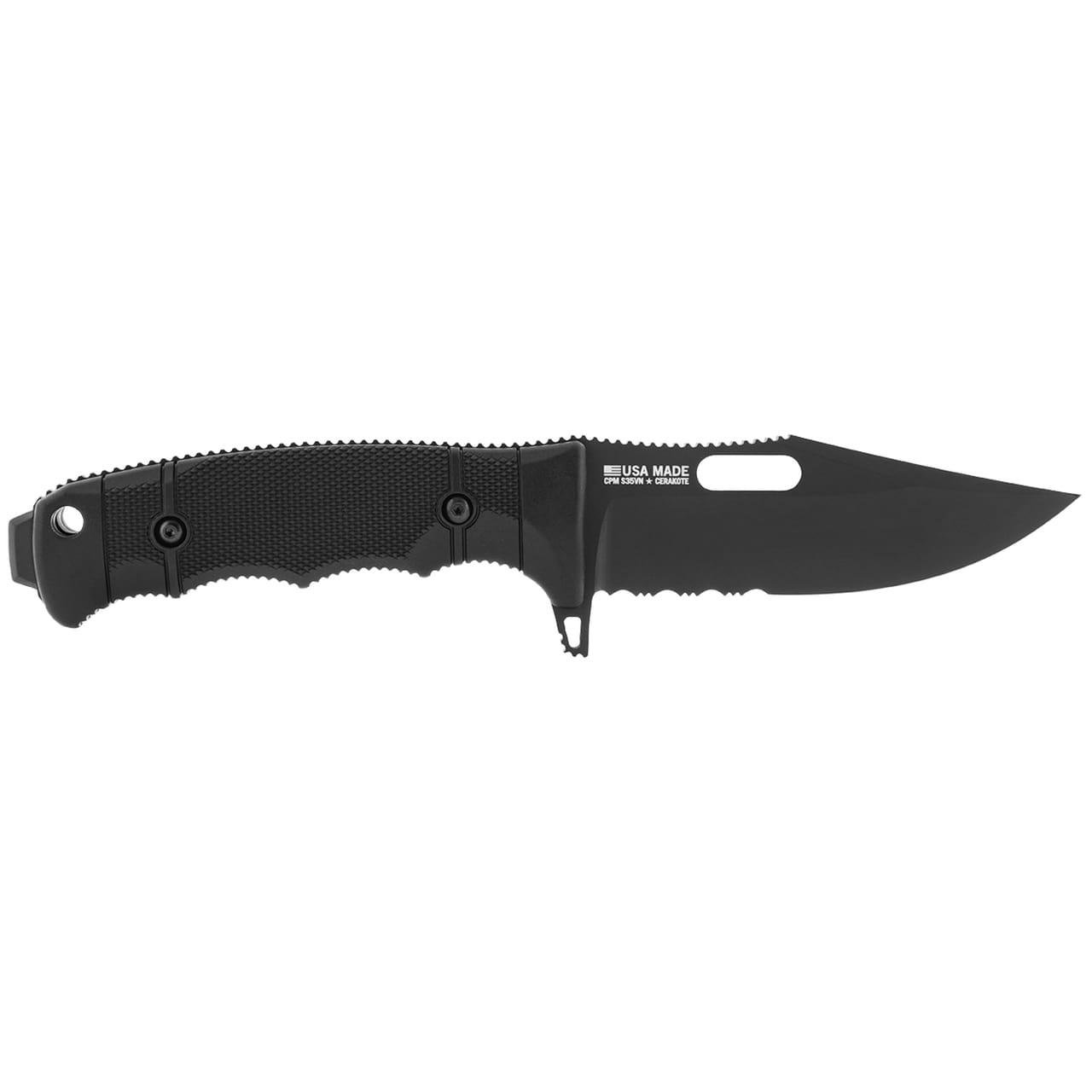 https3A2F2Fmedia.chattanoogashooting.com2Fimages2Fproduct2FSGSOG172101572FSGSOG17210157.jpg SOG SEAL FX Clip Point Knife 4.30" Blade Partially Serrated Black
