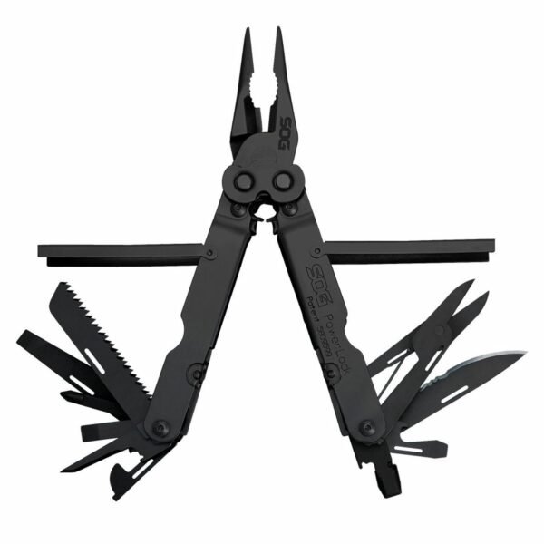 SOG Powerlock Scissors Black Multi-Tool with Nylon Pouch
