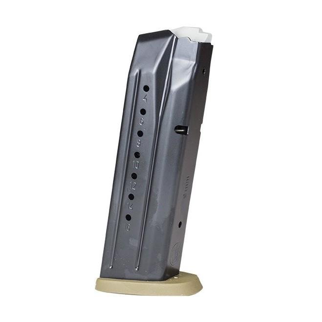 https3A2F2Fmedia.chattanoogashooting.com2Fimages2Fproduct2FSW30073452FSW3007345_1.jpg Smith & Wesson M&P9 M2.0 Magazine Black Steel FDE Base Plate 9mm Luger 17/rd
