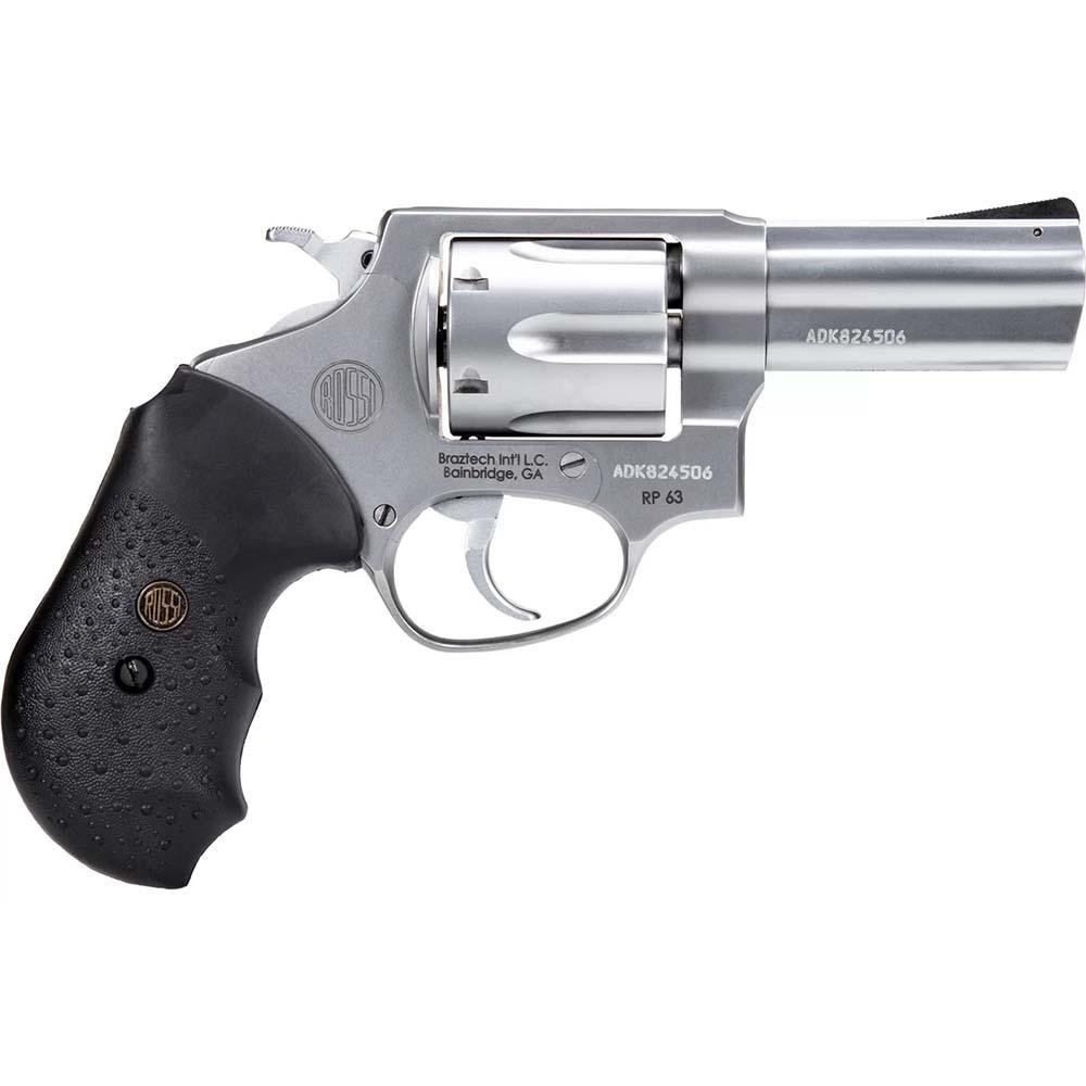 https3A2F2Fmedia.chattanoogashooting.com2Fimages2Fproduct2FTE2RP6392FTE2RP63953.jpg Rossi RP63 Revolver .357 Mag 6rd Capacity 3'' Barrel Stainless Steel Rubber Grip