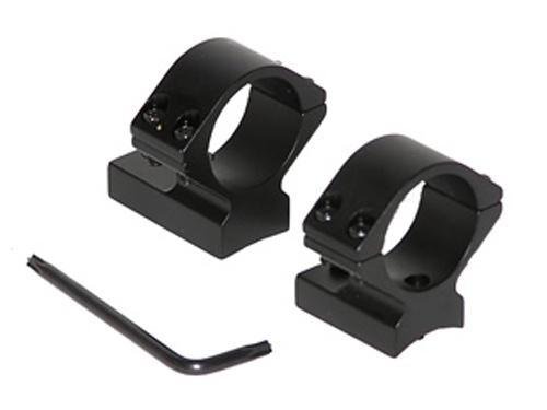 Talley Lightweight Alloy Scope Mounts - Black Anodized - 1" - Low  Weatherby Accumark - Magnum - Mark V (9 LUG)
