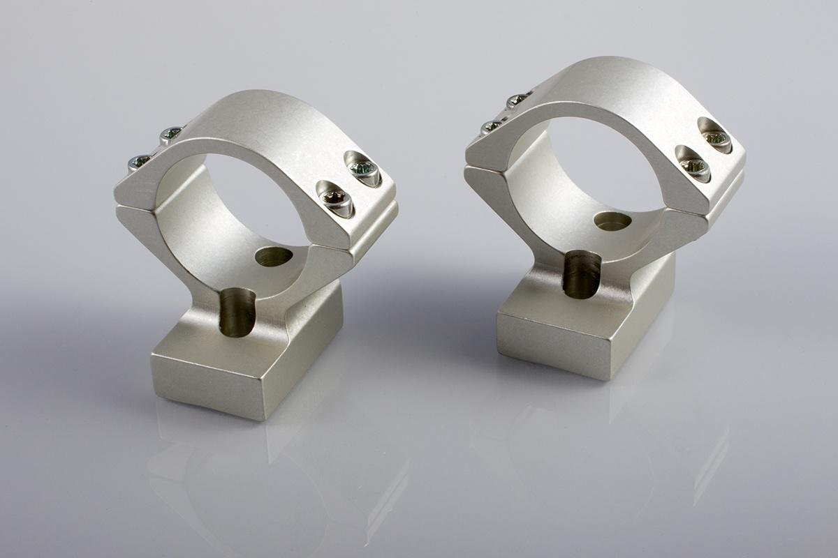 https3A2F2Fmedia.chattanoogashooting.com2Fimages2Fproduct2FTJS9507252FTJS950725.jpg Talley Lightweight Alloy Mount Combo - Silver 1" - High Savage w/Accutrigger Stevens 200 Stiller Predator Ruger American SA