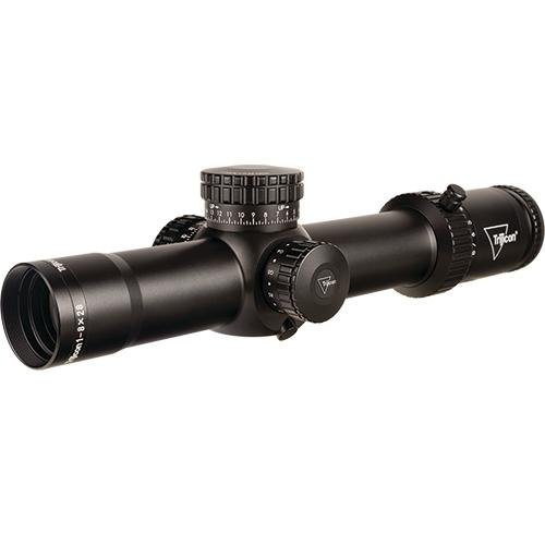 Trijicon Credo 1-8x28 (FFP) 34mm Rifle Scope w/Red/Green MRAD Segmented Exposed Locking Adjusters