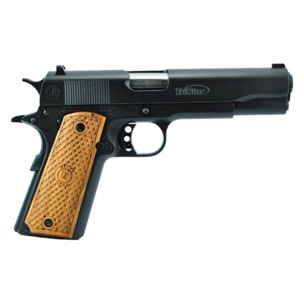 TriStar American Classic Govt 1911 Blued 9mm 10rd Magazine 5" Barrel Black with Wood Grip