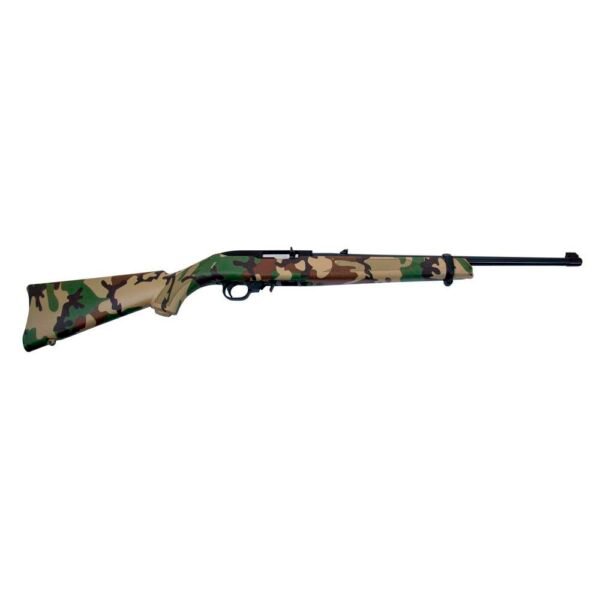 Ruger 10/22 "Woodsman" Rifle .22LR 10rd Magazine 18.5" Barrel Woodland Camo Stock
