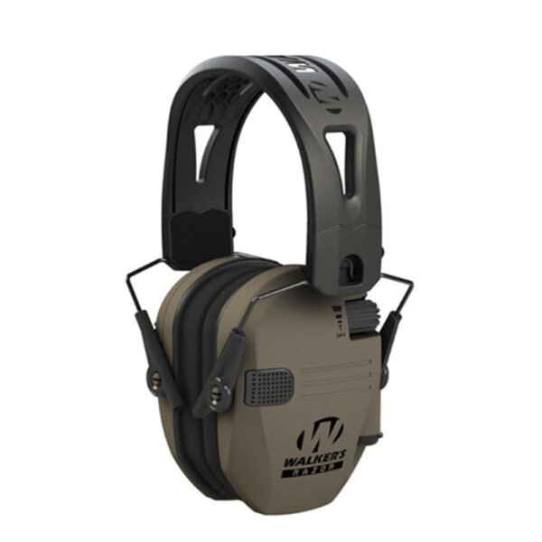 Walker's  Razor Tacti-Grip Ear Muffs -FDE 23NRR