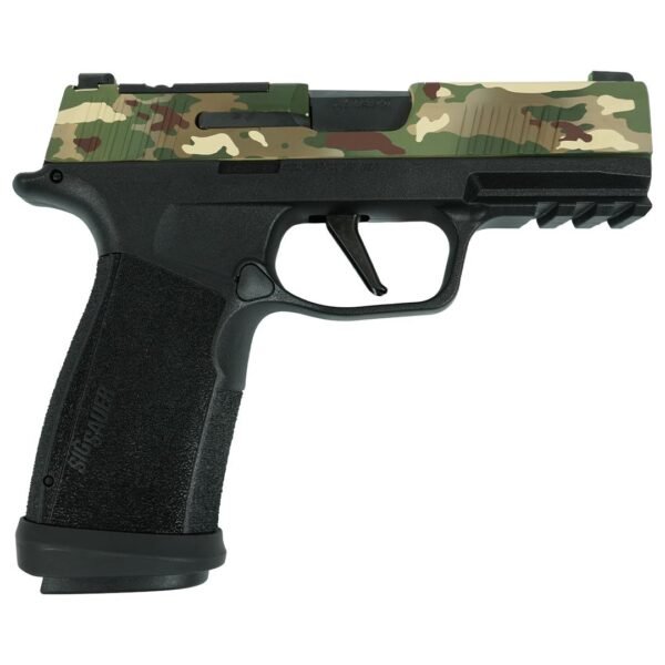 Sig Sauer P365 "MuiltiCam" XMACRO TACOPS Handgun 9mm Luger 17rd Magazines(4) 3.7" Barrel Black Grip