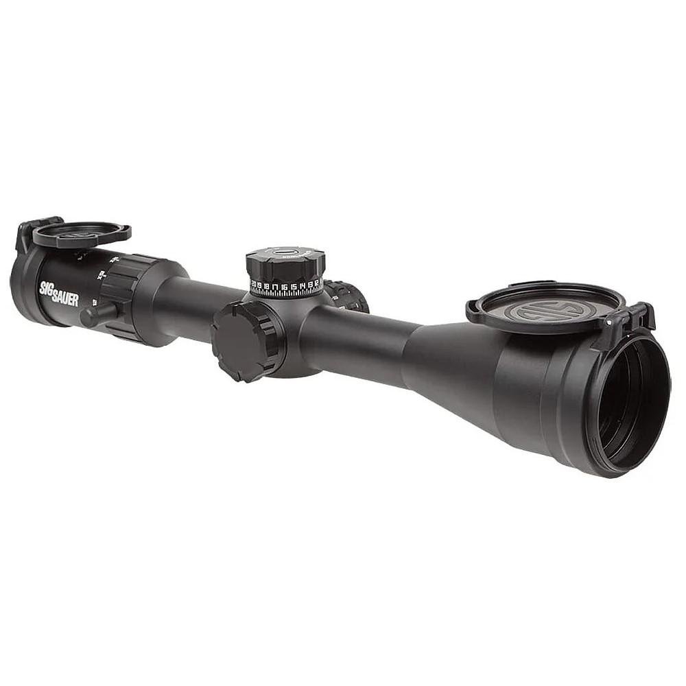 https3A2F2Fmedia.chattanoogashooting.com2Fimages2Fproduct2FXISOW420032FXISOW42003-1.jpg Sig Sauer Whiskey4 Rifle Scope 2.5-10x42 30mm SFP Quadplex Non-Illum Black