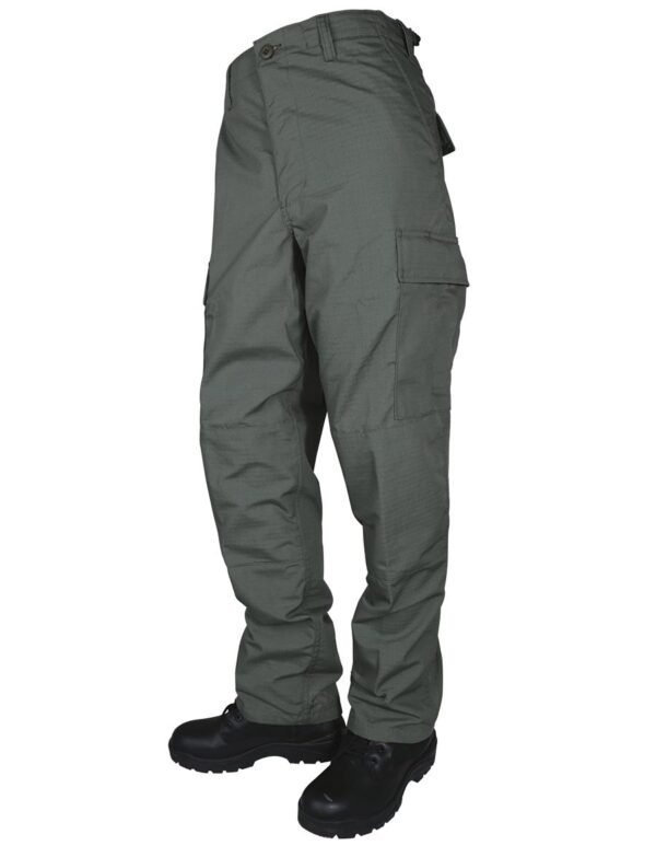 Tru-Spec BDU Basic Pants - 6.5oz. 65/35 Polyester Cotton Rip-Stop Zip Fly Closure Olive Drab Medium