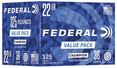 Opplanet Federal Premium 22 Long Rifle 36 Grain Lead Hollow Point Rimfire Ammo 325 Rounds 749 325rd Main 69075.1684765312.386.513