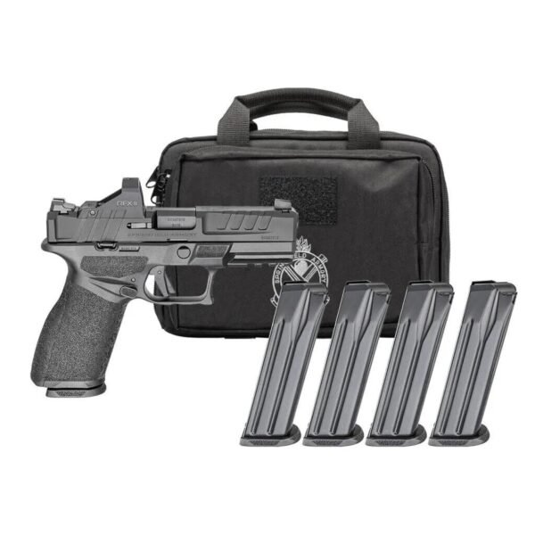 Springfield Gear Pac Echelon 4.0 FC Handgun 9mm Luger 15rd Magazines(4) 4" Barrel U-Dot Fixed & Green Dot Optic & Bag