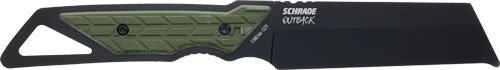 SCHRADE KNIFE OUTBACK CLEAVER - FIXED 3.6" BLACK/GREEN