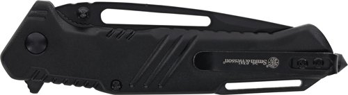 S&W KNIFE EXTREME OPS 3" TANTO - W/GLASS BREAKER BLACK/BLACK
