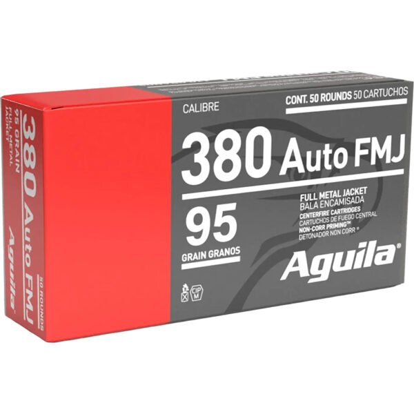Aguila Pistol Ammo 380 ACP 95 gr. 50 rd.