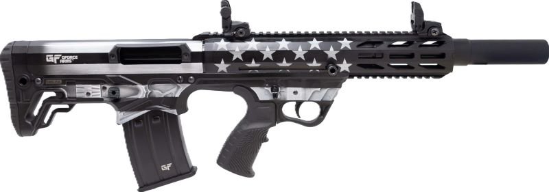 GFORCE ARMS GFY1 AR-12 12GA 3" - 18.5" 5RD GREYSCALE US FLAG