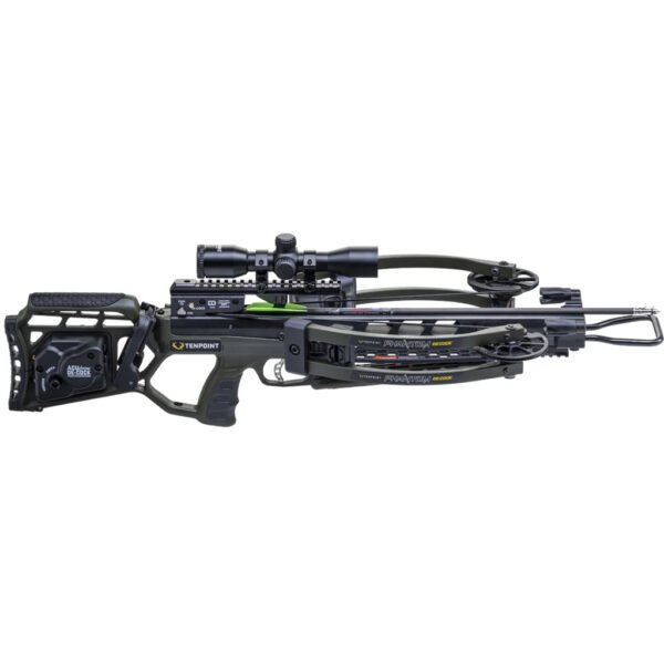 TenPoint Phantom Decock Crossbow Package ACUdraw De-Cock ProView 400 Scope Moss Green