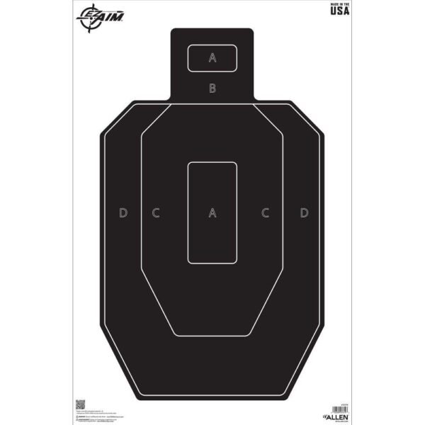 Allen EZ Aim IPSC Silhouette Target 23" x 35" 50/ct