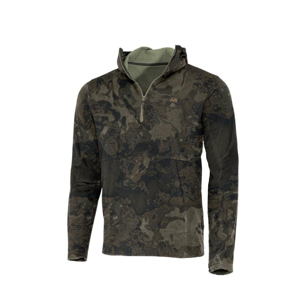Muddy DV8 Quest Midweight Quarter Zip Hoodie Veil Canyon Grey 2XL