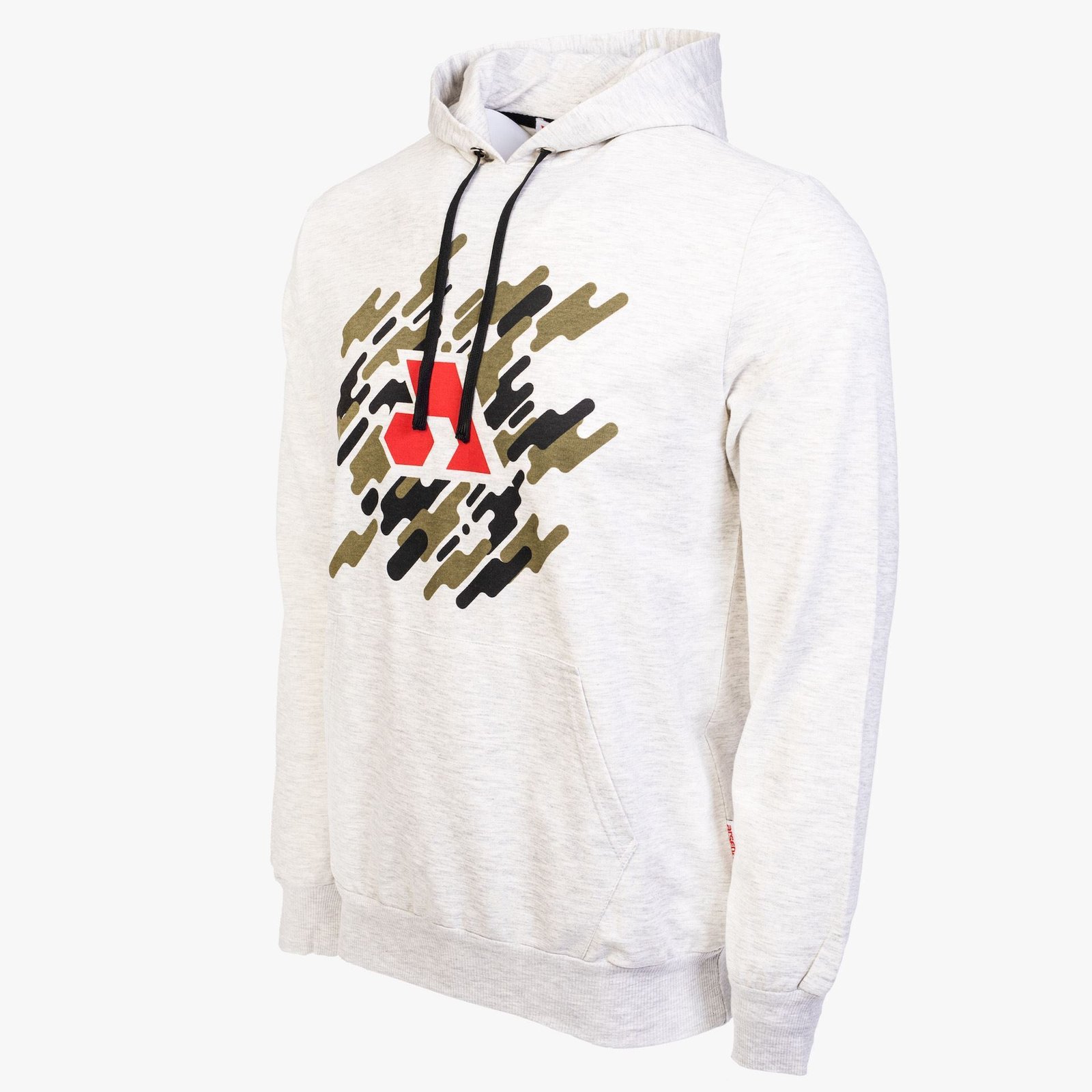 Arsenal X-Large Gray Cotton-Poly Relaxed Fit Graphic Pullover Hoodie - Image 2
