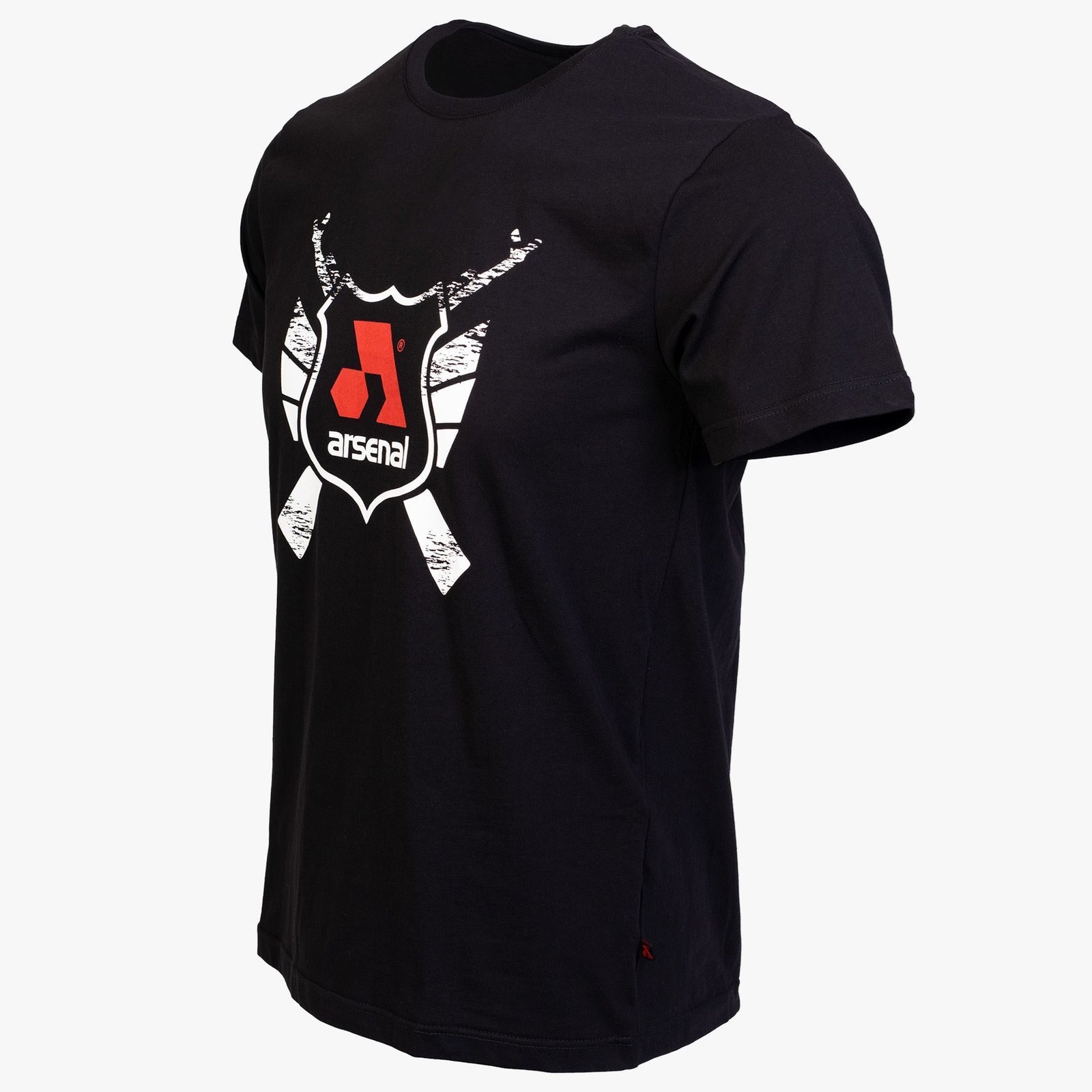 Arsenal Medium Black Cotton Relaxed Fit Classic T-Shirt - Image 2