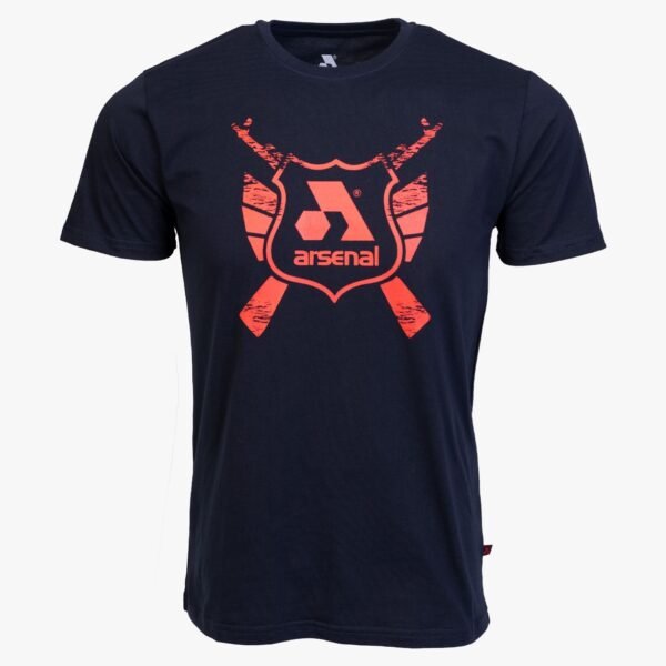 Arsenal Medium Blue Cotton Relaxed Fit Classic T-Shirt