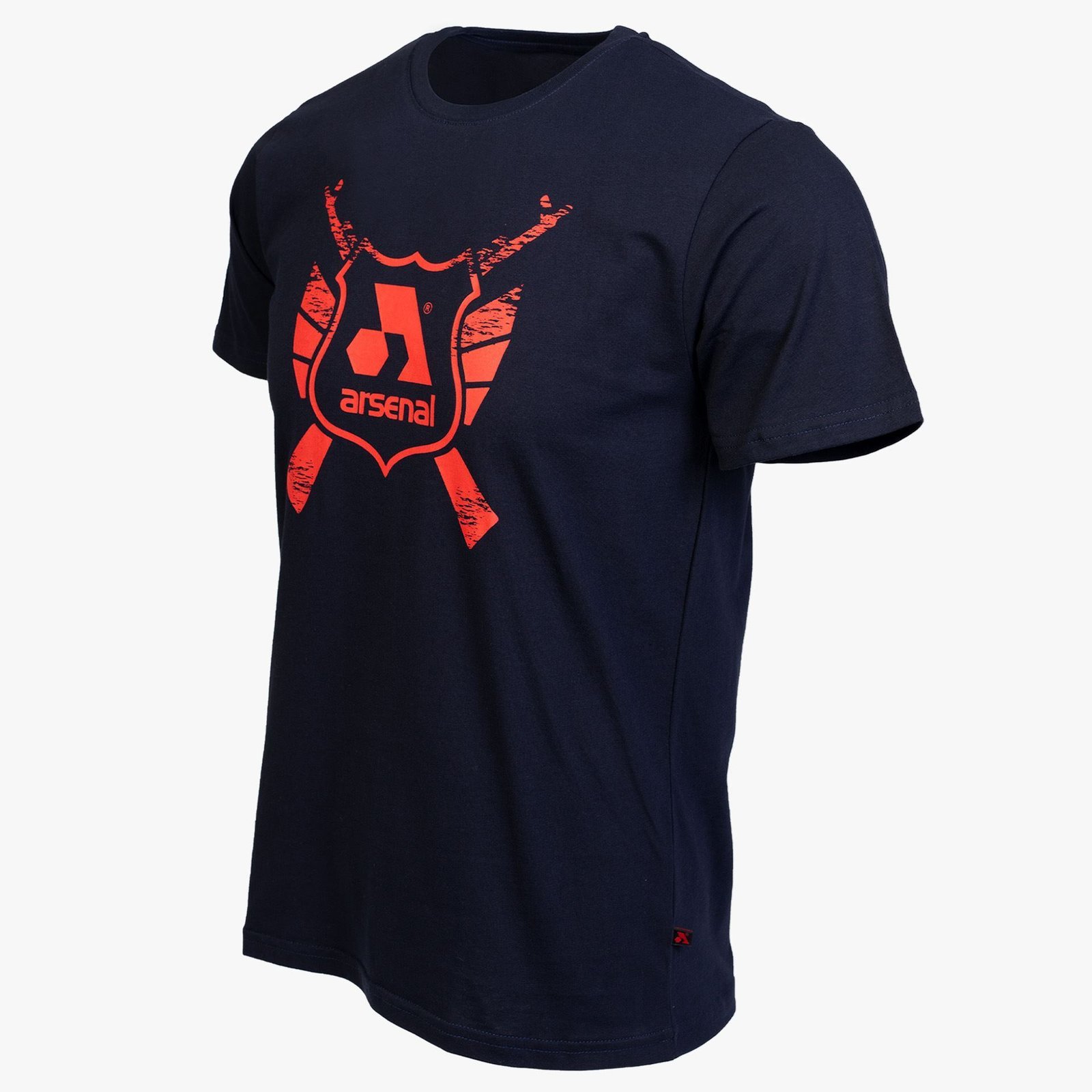 Arsenal Medium Blue Cotton Relaxed Fit Classic T-Shirt - Image 2